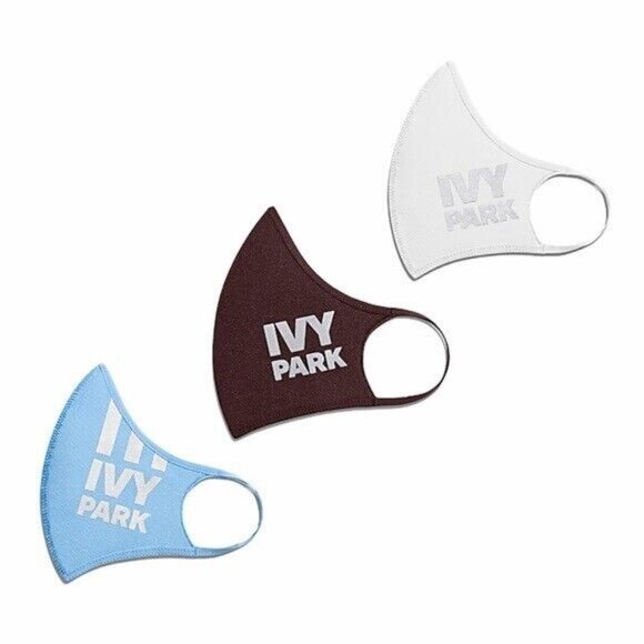 Ivy Park Face Masks Small 3 Pack adidas Icy Park Reflective Cover White Blue New - Picture 6 of 6